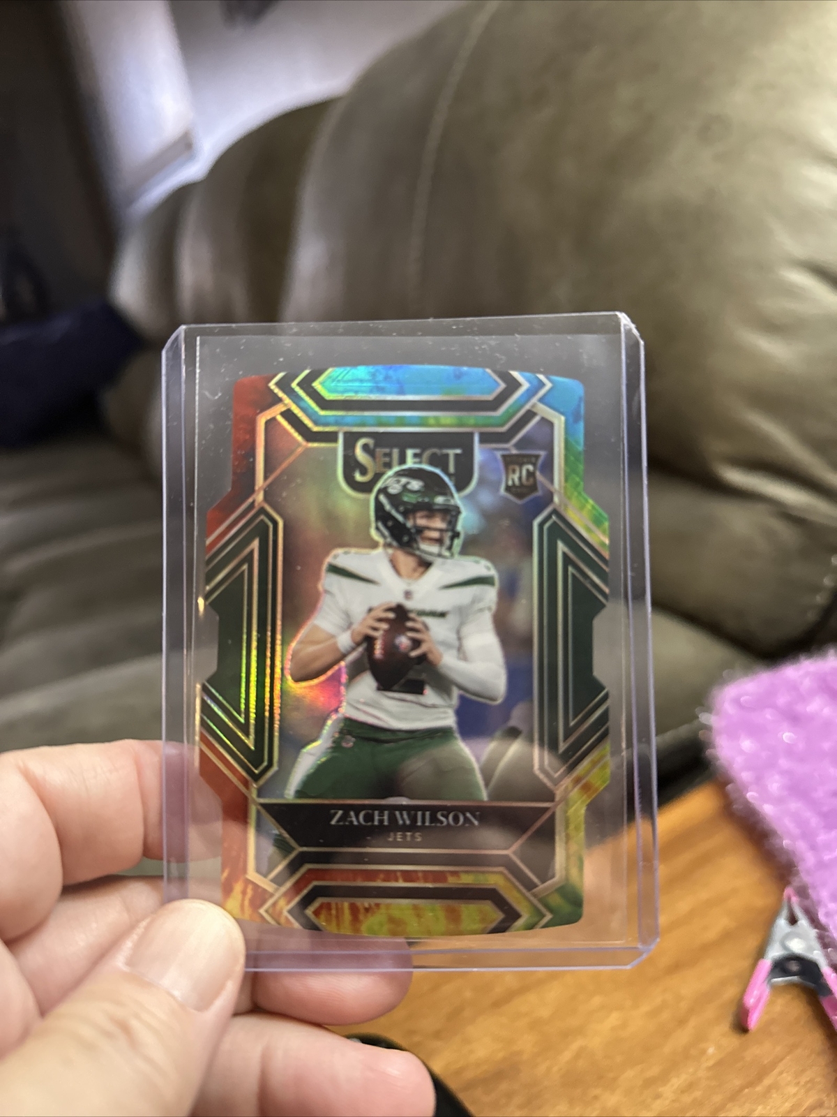 2021 Zach Wilson Panini Select Tie Dye Die Cut 18/25 SSP Club Level