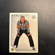 B15 1991/92  Ultimate Hockey Original Six 6 #87 Ron Hicks Referee