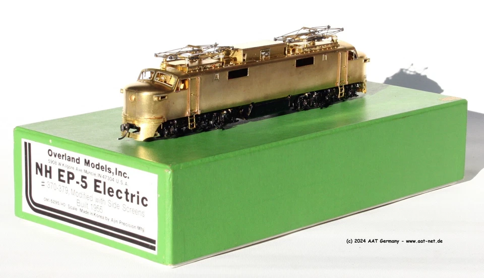 Overland Models H0 Korea - EP-2 Electric New Haven, brass unpainted, OVP - Bild 4 von 4