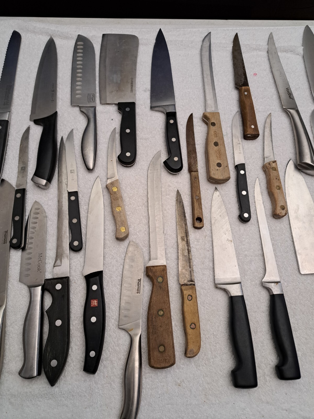MASSAVE KITCHEN KNIFE LOT 60 PCS CHICAGO CURLERY HENCKEL + MORE RESALE LOT2 eBay