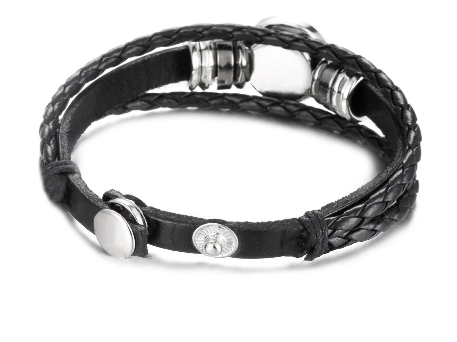 Real Madrid Hombre Mujer Fútbol Fútbol Cuero Equipo Ajusta Pulsera con GiftPk D14 Foto 4 de 4