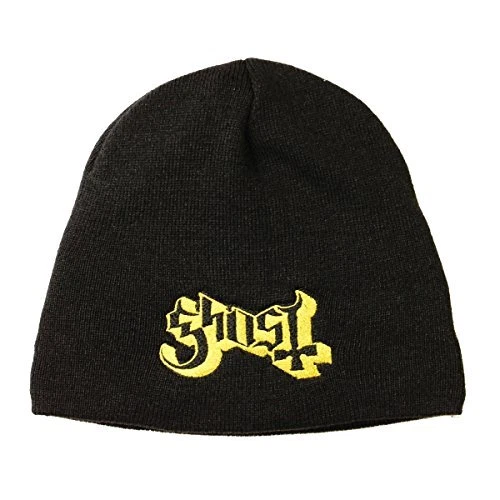 Ghost Band Logo Black Knit Beanie
