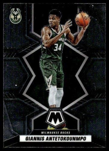 Giannis Antetokounmpo 2021-22 Panini Mosaic #98 Basketball Card Milwaukee Bucks