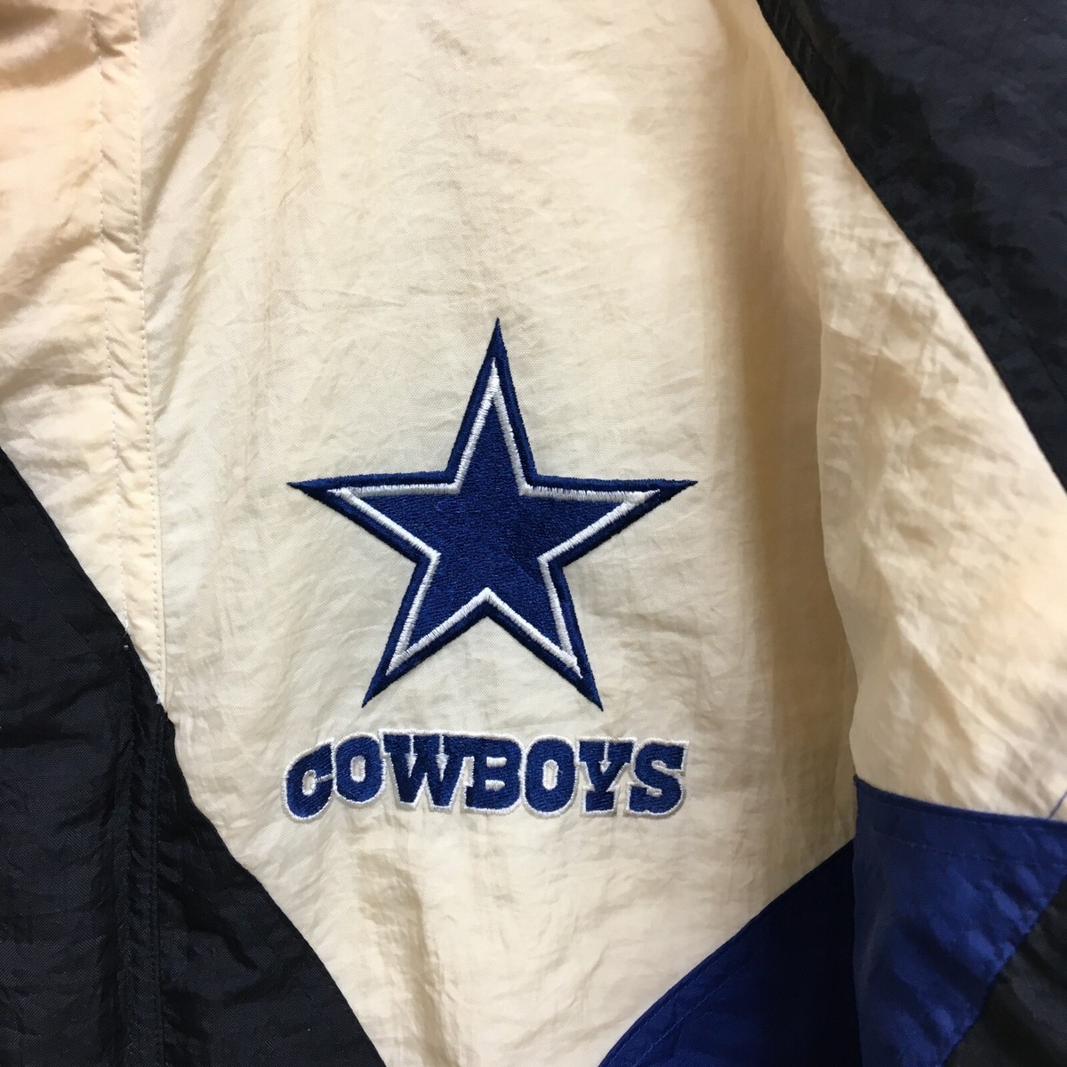 VINTAGE Apex One Dallas Cowboys Jacket XL Adult Beige Black VINTAGE Apex One Dallas Cowboys Jacket XL Adult Beige Black