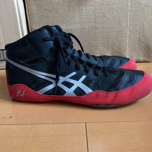 【USA13】Asics Wrestling Shoes J3A1Y Black × White