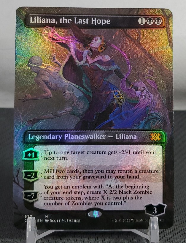 Liliana, the Last Hope #573 Mythic Textured Foil Double Masters 2022 MTG Card
