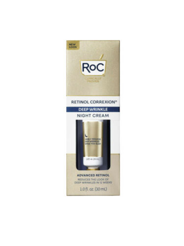 RoC Retinol Correxion Deep Wrinkle Anti-Aging Night Cream, Oil-Free 1oz-fresh  - Picture 1 of 1