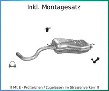 Endschalldämpfer für Seat Leon (1M1) 1.9 TDI Bj.98-06 Auspuff Montagesatz