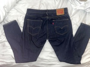 Men's Levi's 512 slim fit tapered leg blue jeans 33x34 dark rinse | eBay