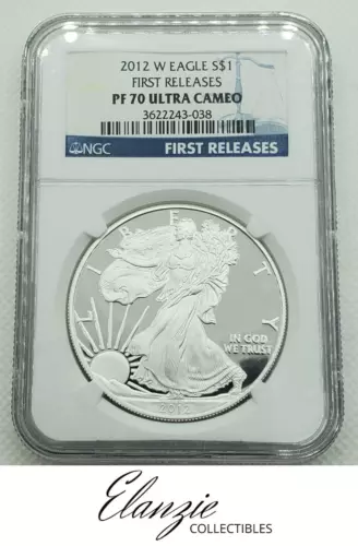 2012-W Proof American Silver Eagle First Releases NGC PF70 Ultra Cameo