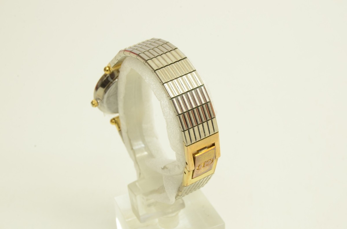 Auth Christian Dior GP Bezel Watch 21mm Black Ring Dial