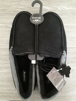 firetrap moccasin slippers mens