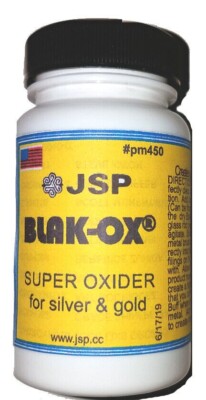 JSP Blak-Ox DRY Black Patina for Silver, Gold, Copper, Brass & Bronze Jewelry