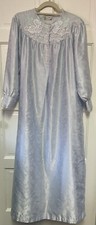 Vintage Linda Lingerie Long Nightgown M/L Pale Blue Feminine Cottage Core READ