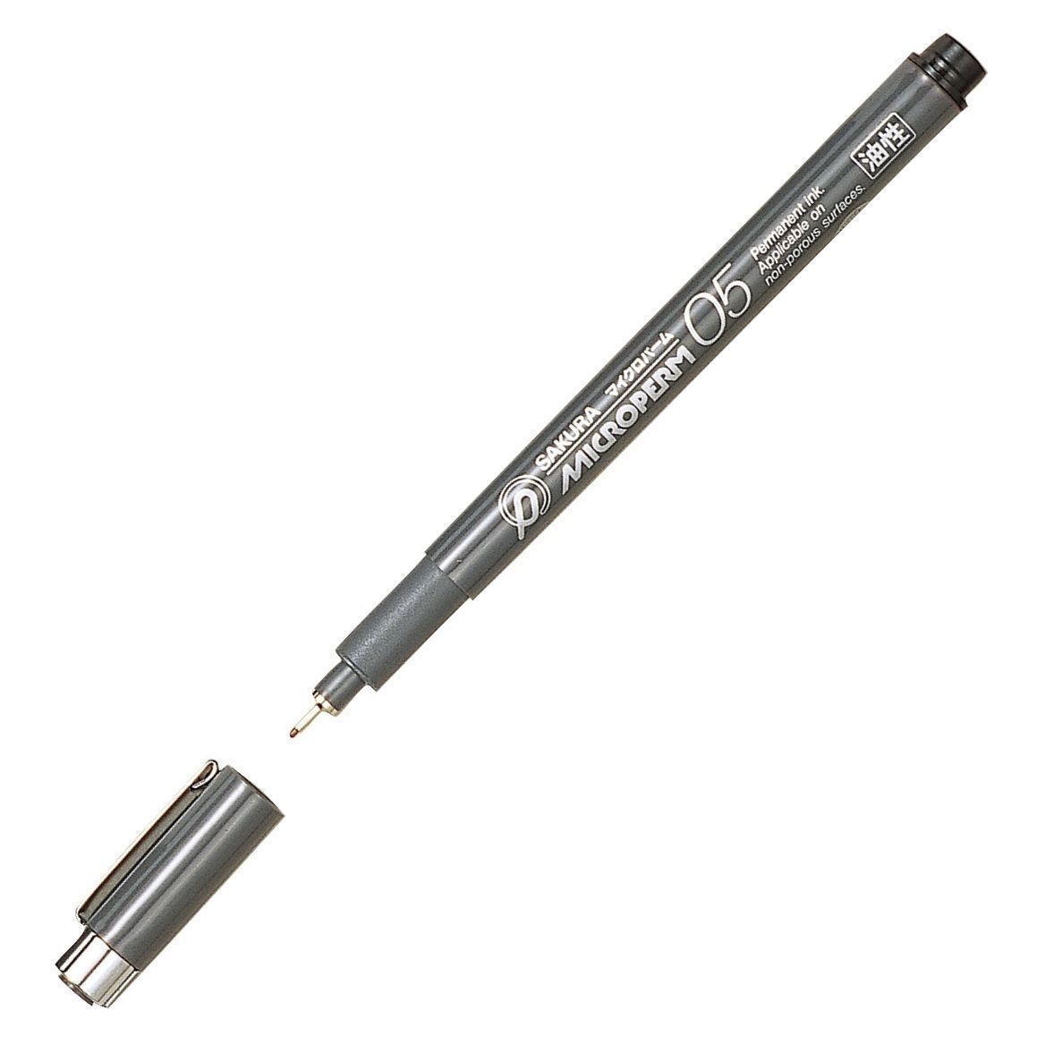 XEOK05-49 Sakura Microperm 05 Permanent Marker, Black, 0.45mm