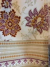 Food Network  Tablecloth ~ Cream Burgundy Khaki 