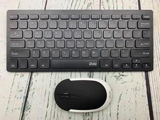 Keyboard Mouse Combo 2.4G Wireless Mini Keyboard Mouse Set Slim Mouse