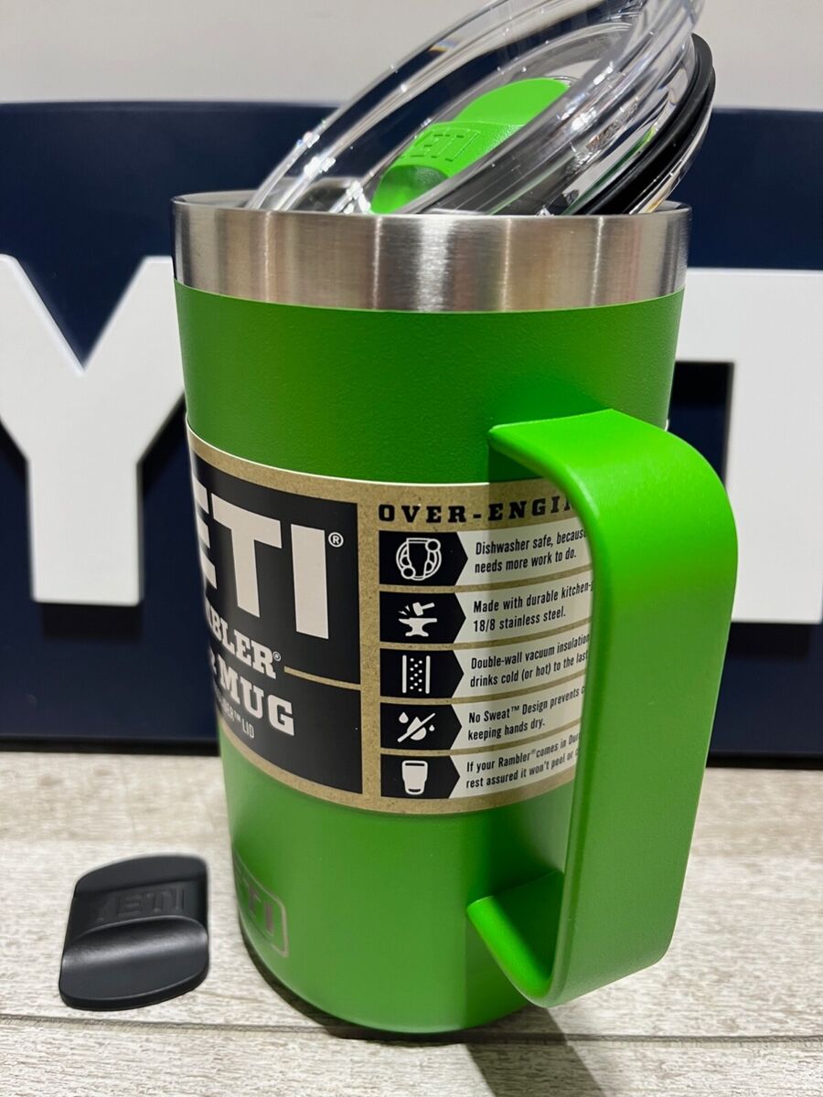 YETI Rambler 24oz Mug Ltd Ed VERY RARE * CANOPY GREEN! *w YETI Rambler 24oz Mug Ltd Ed VERY RARE * CANOPY GREEN! *w