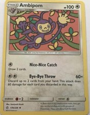 Ambipom 170/236 Uncommon - Pokemon Sun And Moon Cosmic Eclipse
