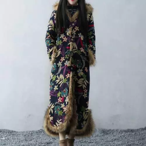 Bohemian winter hotsell coat