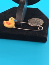 Vintage Duck Diaper Pin PAT. LOCK Japan   Baby Shower Nursery Kitsch 1950s