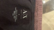 Armani Exchange Black Embellished Shoulder T-Shirt