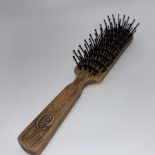 VTG Goody Vented 7.5" Hairbrush Brown Faux Wood Grain Plastic Ball Tips