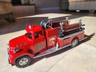 Tonka 1950's Vintage Fire Truck Pumper #5  W/ all accessories and fire hydrant.