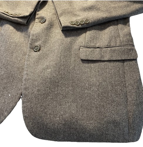 Ralph Lauren Blazer Giacca Uomo 46L Marrone 90% Lana 10% Cashmere Fodera Paisley - Foto 5 di 15