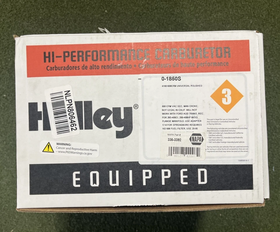 HOLLEY 01850S - Classic Carburetor 4160 600 CFM Universal Polished - Image 2 of 4