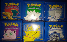 Pokemon Toys 1999 Burger King 23k Gold Plated Trading Card Set Of 6 Complete