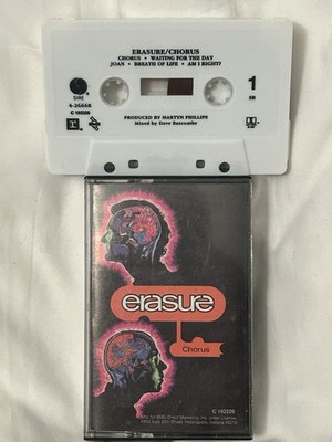 Erasure - Chorus (Cassette,1991,Reprise) Love To Hate You-Am I Right-Breath Life