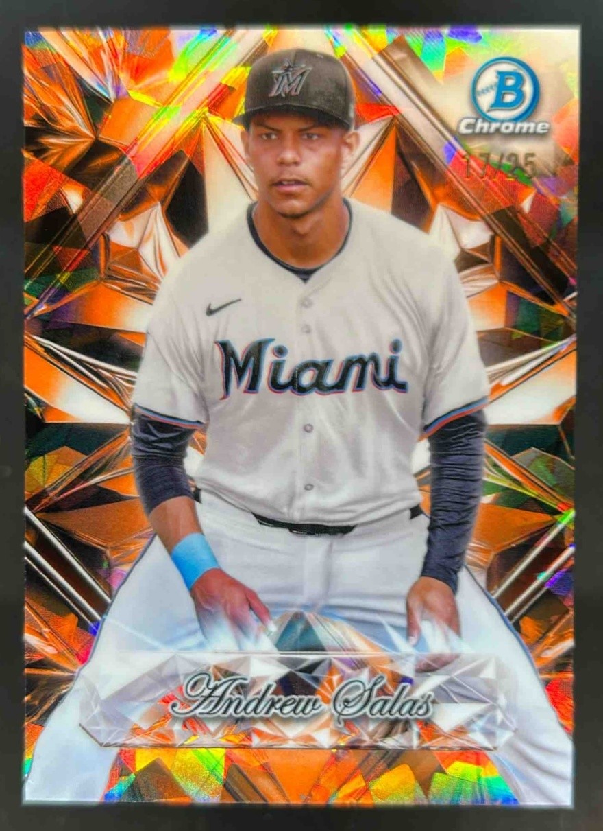 2025 Bowman Chrome Sapphire Andrew Salas Selections Orange Refractor #17/25