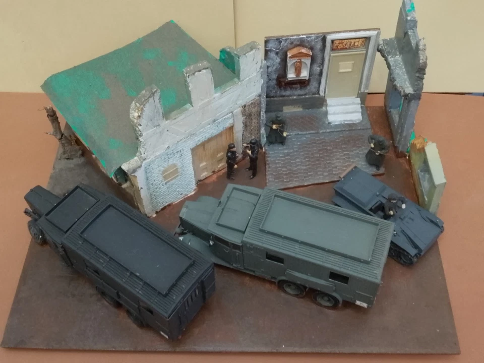 DIORAMA WWII SCALA 1/35 "LA RETE D' INFORMAZIONE SEGRETA" 'LINCONTRO" - Immagine 4 di 4