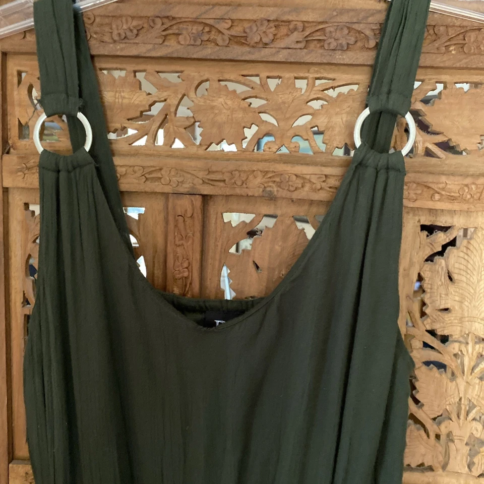 Derek Heart Hunter Green Jumpsuit Size M - Image 2 of 4