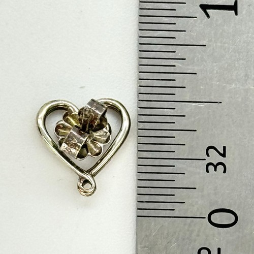 Tiffany & Co. Paloma Picasso Sterling Silver Venezia Goldoni Heart Earrings - Foto 4 di 7