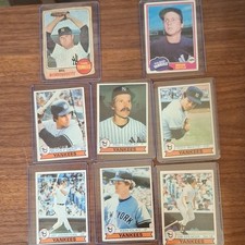 TOPS YANKEES BASEBALL CARDS 1978-6, 1967-1, & 1981-1, SEE PICTURES FOR CONDITION