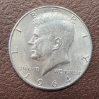 1964 Kennedy Half Dollar 90% Silver • Original Circulation Coin • Nice Detail