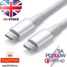100W USB-C To USB-C Fast Sync & Charge Cable for Apple iPad Pro / MacBook