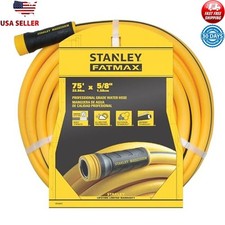 75ft Fatmax Professional Water Hose Yellow 500 PSI AntiKink Aluminum Couplings