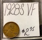 1928 S Lincoln Wheat Cent VF! ENN Coins
