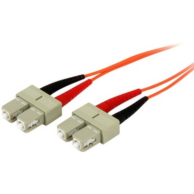 StarTech 2m Multimode Duplex 50/125 OFNP Plenum Fiber Optic Cable - SC/SC