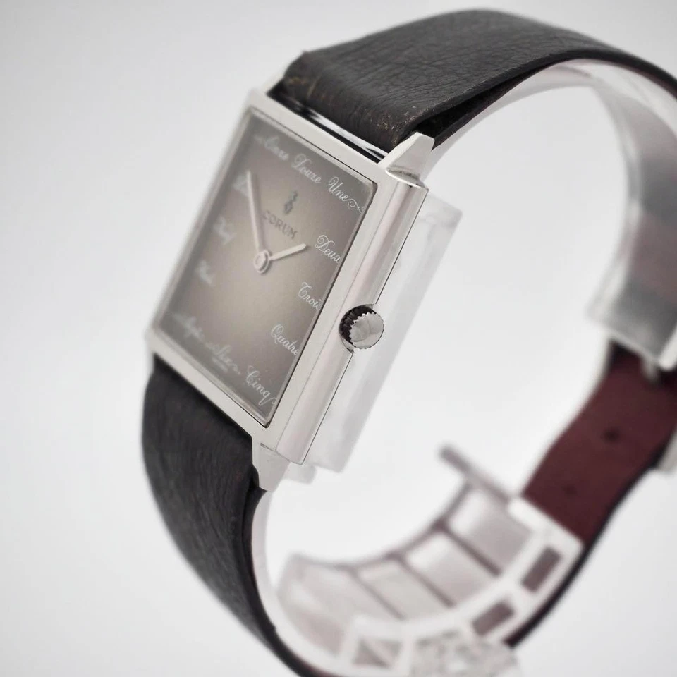 Reloj cuadrado vintage 734 CORUM Buckingham para hombre, de lujo Foto 4 de 4