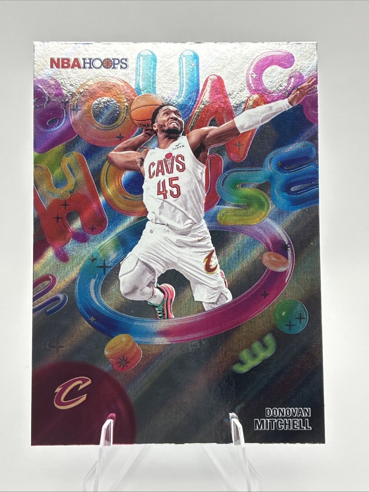 2025-26 Topps NBA Hoops Donovan Mitchell Bounce House Rainbow #BH-11 Cavs
