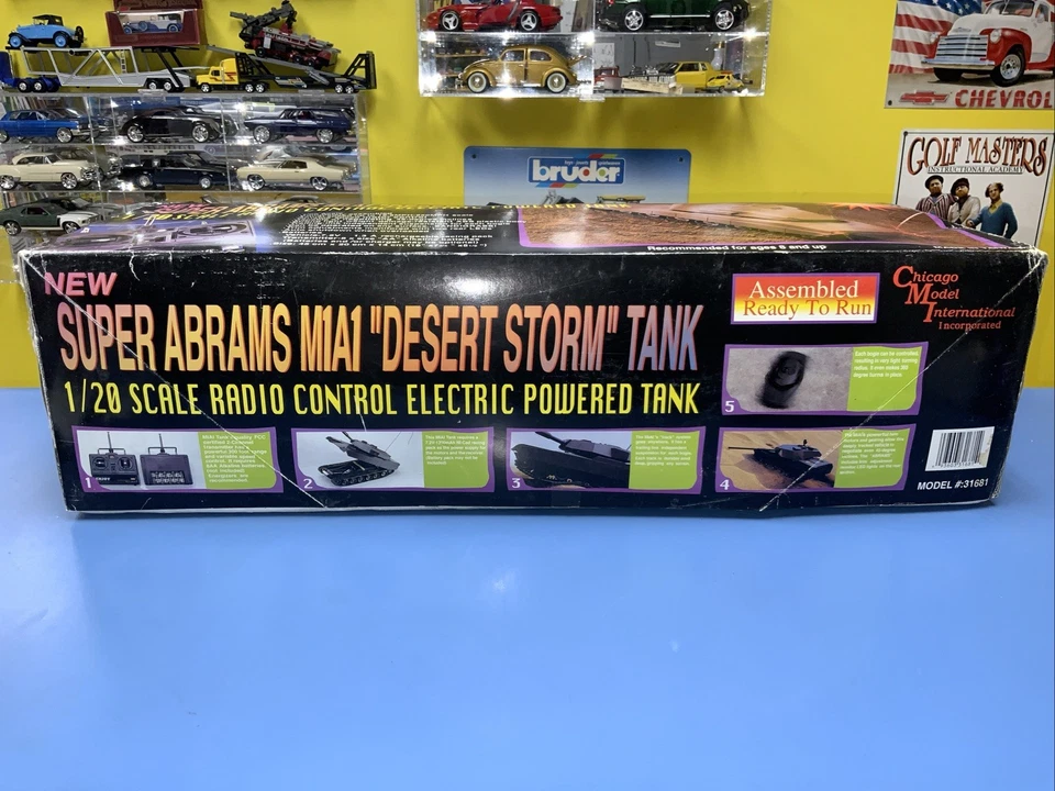 Vintage Chicago Model International 1/20 Super ABRAMS M1A1 Desert Storm R/C - Image 3 of 4