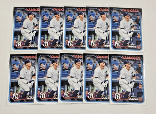 2024 Topps Series 1 AARON JUDGE Base Card LOT of (10) Cards Yankees #99