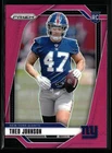 2024 Panini Prizm Football Pink Theo Johnson #390