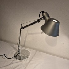 Original Artemide Tolomeo Micro Table Desk Lamp - Aluminum silver - Tested 
