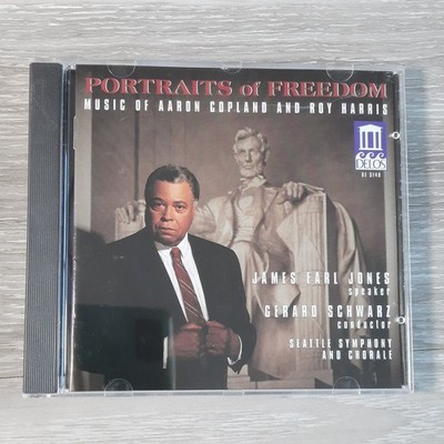 Portraits of Freedom CD 1993 Copland Harris James Earl Jones Delos Classical