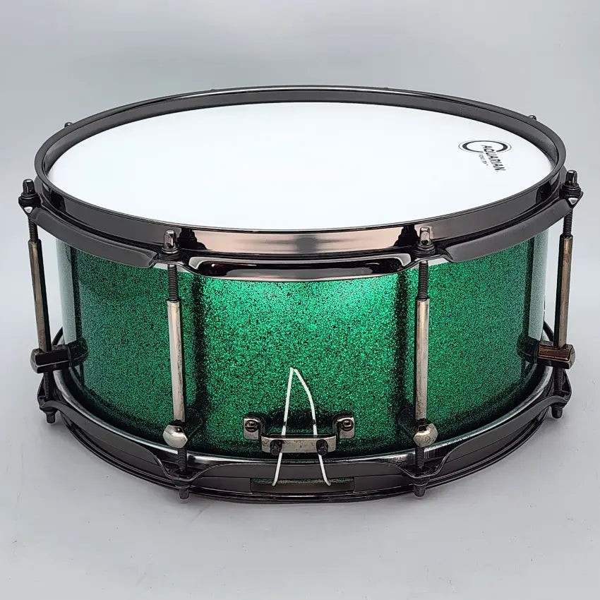 Used Noble & Cooley SS Classic Tulip Snare Drum 13x6 Green Sparkle - Very Good